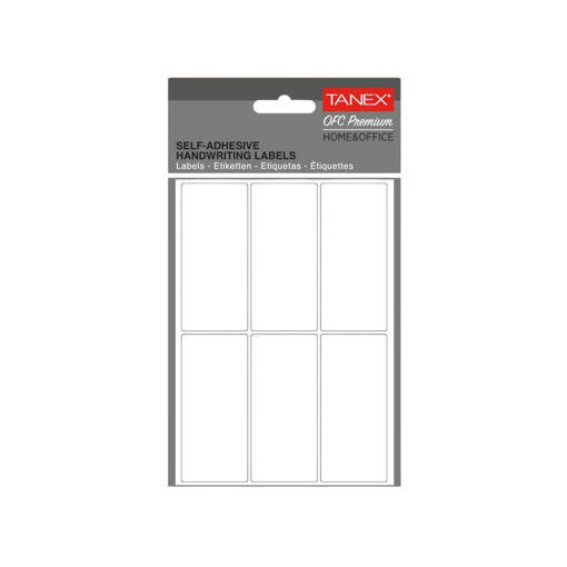 Picture of SELF-ADHESIVE LABELS WHITE 33X74MM 10 SHEETS